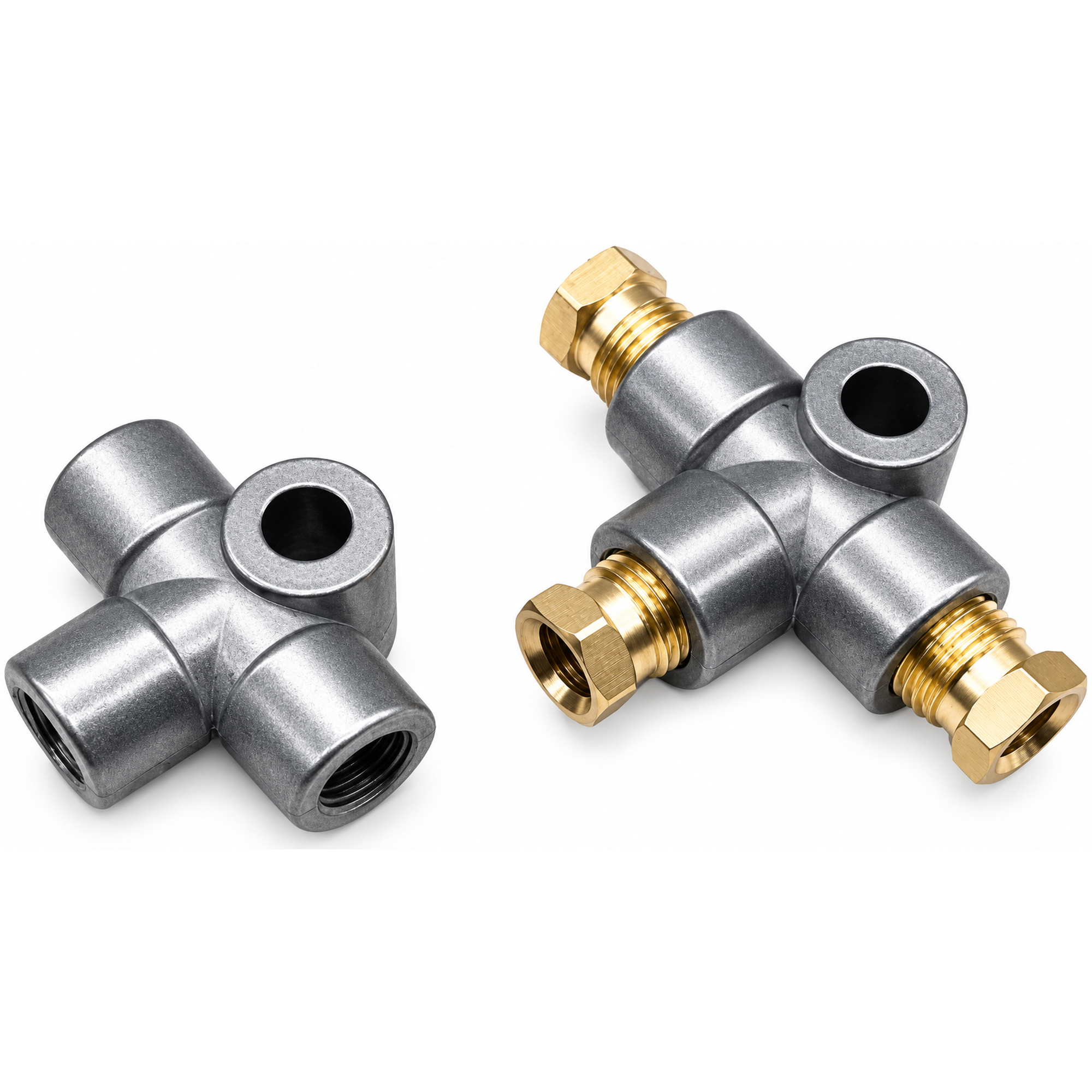 3 Way Brake Pipe T Piece Tee M10 Male Nuts - Hydraulic Handbrake Brake Line Union – X24/3wayTpiece.A063 – image 9