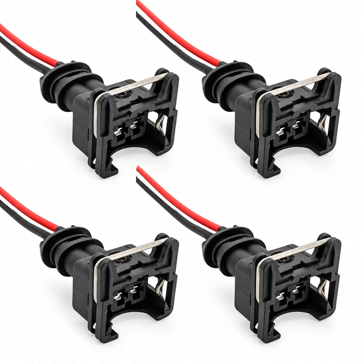 4 x Fuel Injector BOSCH Connector Plug EV1 OBD1 Pigtail Wiring Clips 2 Pin – X4/Z135/cables – image 8