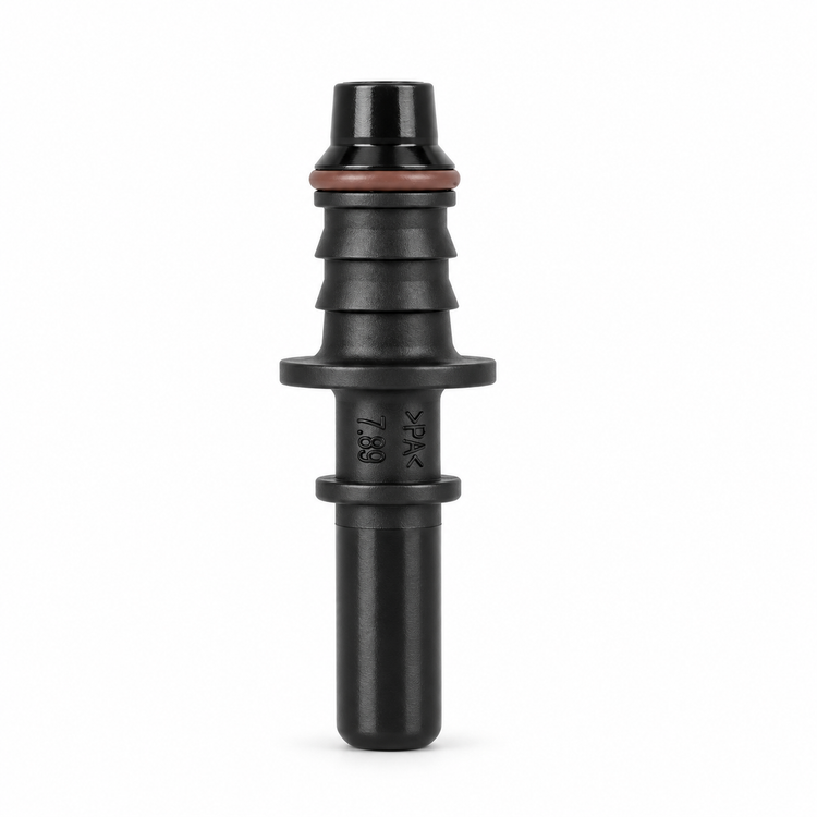 7.89 ID8 Straight Male Quick Release Fuel Line Hose Connector Universal