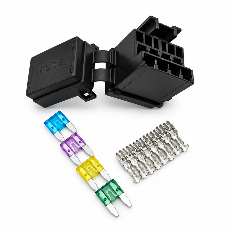 4 Way Fuse Box Mini Automotive Circuit Controller Box Medium Relay Assembly Car Fuse Holder – X56/SP213/fuse – image 2