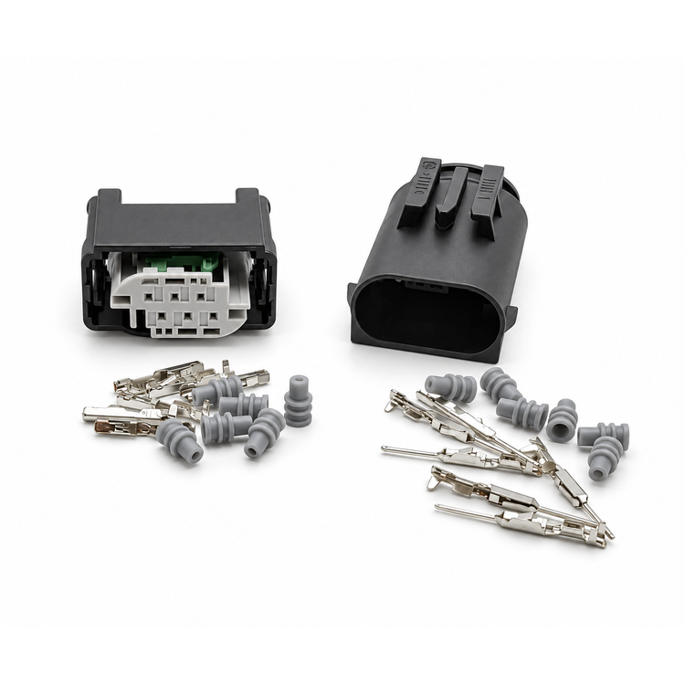 6 Pin MQS Automotive Male Female Connector 1-967616-1 1-967587-3 for VW AUDI BMW – X66/BAG-38/M+F-6pin – image 2