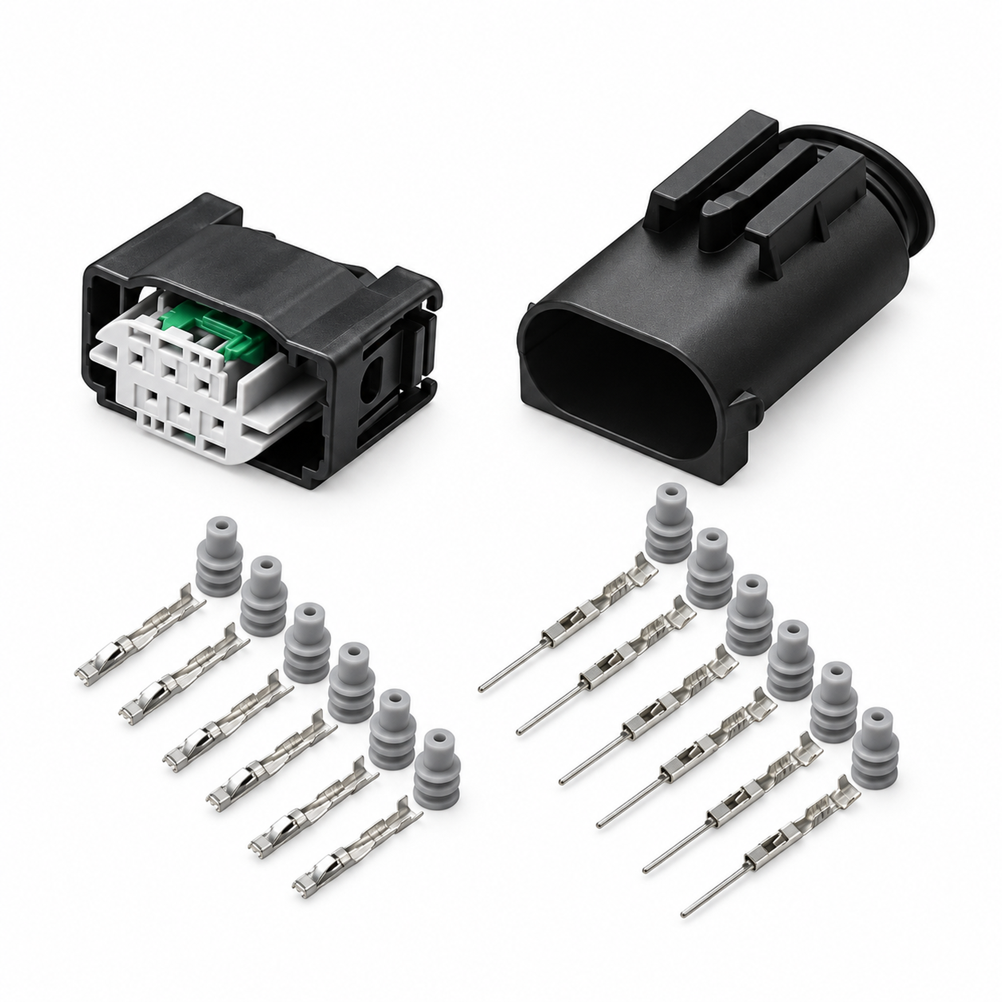 6 Pin MQS Automotive Male Female Connector 1-967616-1 1-967587-3 for VW AUDI BMW – X66/BAG-38/M+F-6pin – image 12