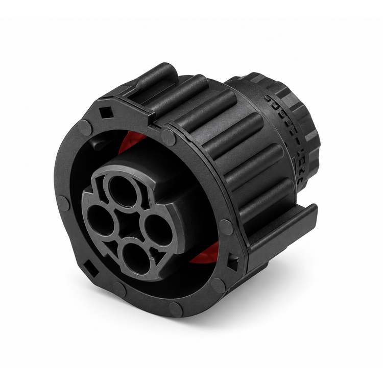4 Pin Twist Lock Rear DIN Connector Kit 1-967325-1 Odometer / Rear Tail Light – X67/PNK 06.G/Male – image 2