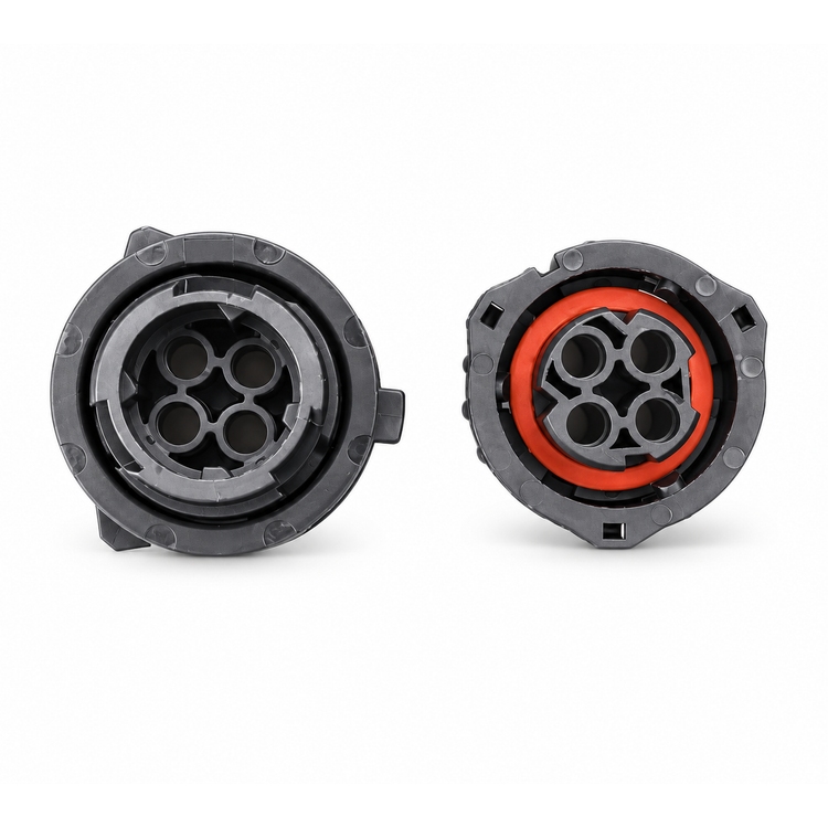 4 Pin Twist Lock Rear DIN Connector Kit 1-967325-1 Odometer / Rear Tail Light – X67/PNK 06.G/Male – image 3