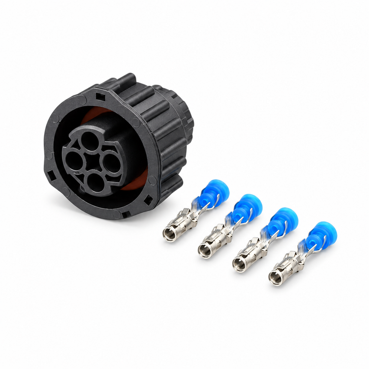 4 Pin Twist Lock Rear DIN Connector Kit 1-967325-1 Odometer / Rear Tail Light – X67/PNK 06.G/Male – image 4
