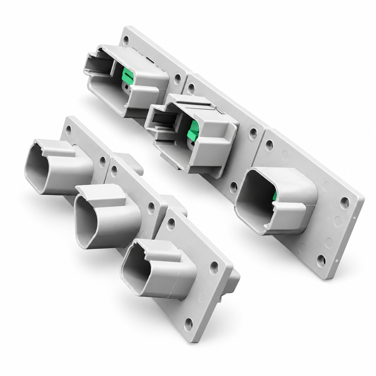 Deutsch DT Panel Flange Mount Male & Female Connector Sets 2/3/4/6/8/12 Pin – X68/DT/Flange-2Pin – image 4