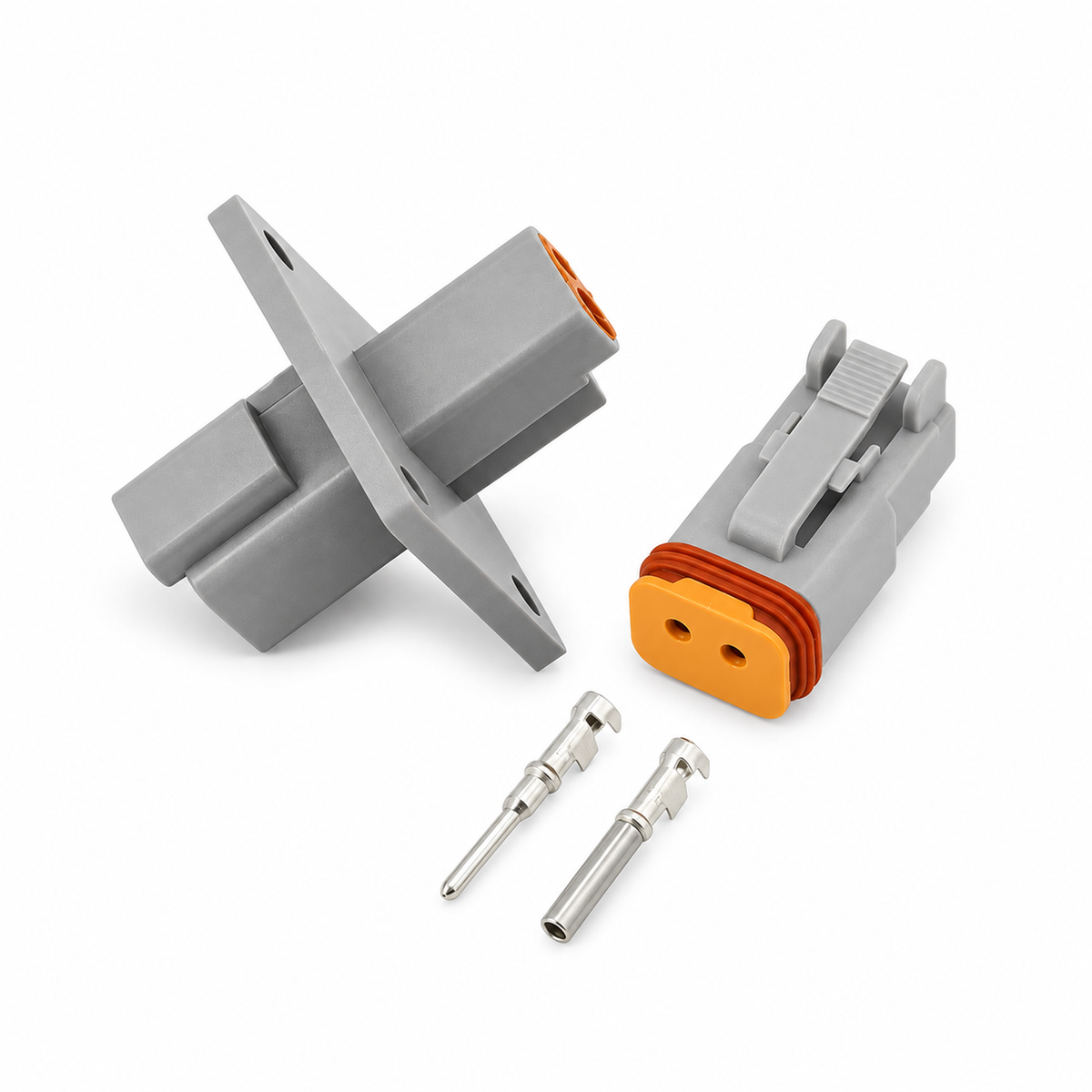 Deutsch DT Panel Flange Mount Male & Female Connector Sets 2/3/4/6/8/12 Pin – X68/DT/Flange-2Pin – image 6