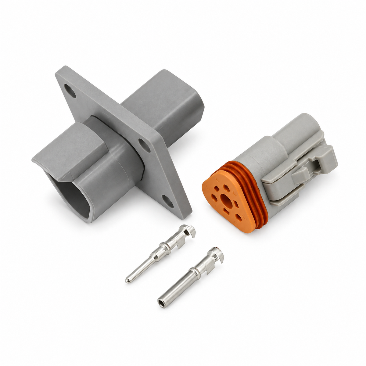 Deutsch DT Panel Flange Mount Male & Female Connector Sets 2/3/4/6/8/12 Pin – X68/DT/Flange-2Pin – image 7