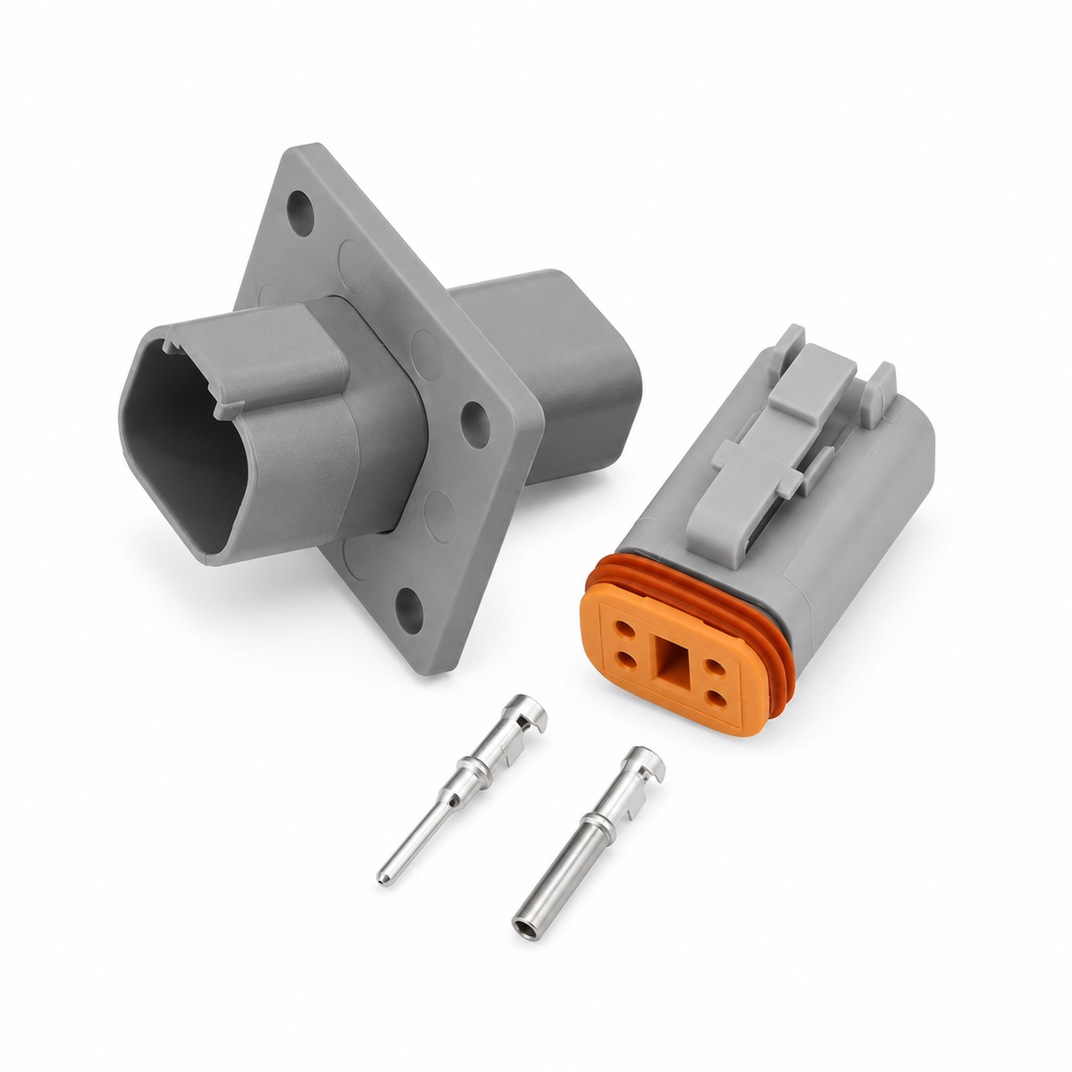 Deutsch DT Panel Flange Mount Male & Female Connector Sets 2/3/4/6/8/12 Pin – X68/DT/Flange-2Pin – image 8