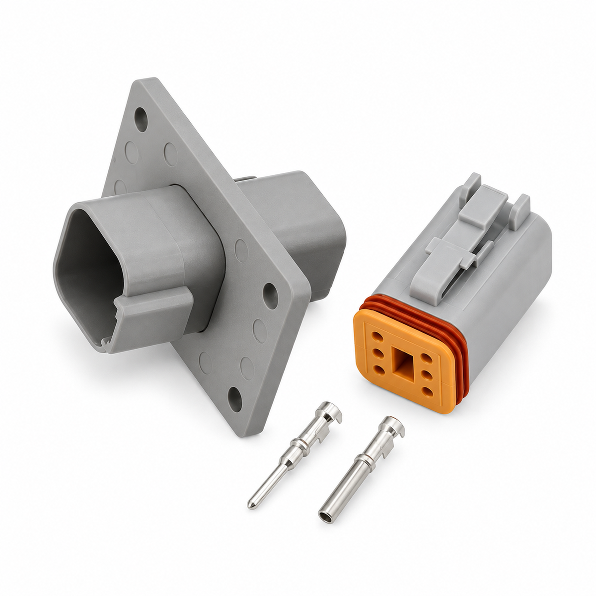 Deutsch DT Panel Flange Mount Male & Female Connector Sets 2/3/4/6/8/12 Pin – X68/DT/Flange-2Pin – image 9