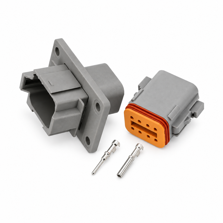 Deutsch DT Panel Flange Mount Male & Female Connector Sets 2/3/4/6/8/12 Pin – X68/DT/Flange-2Pin – image 10