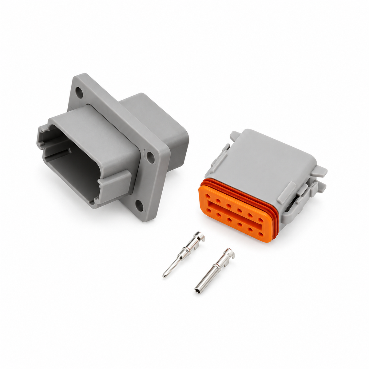 Deutsch DT Panel Flange Mount Male & Female Connector Sets 2/3/4/6/8/12 Pin – X68/DT/Flange-2Pin – image 11