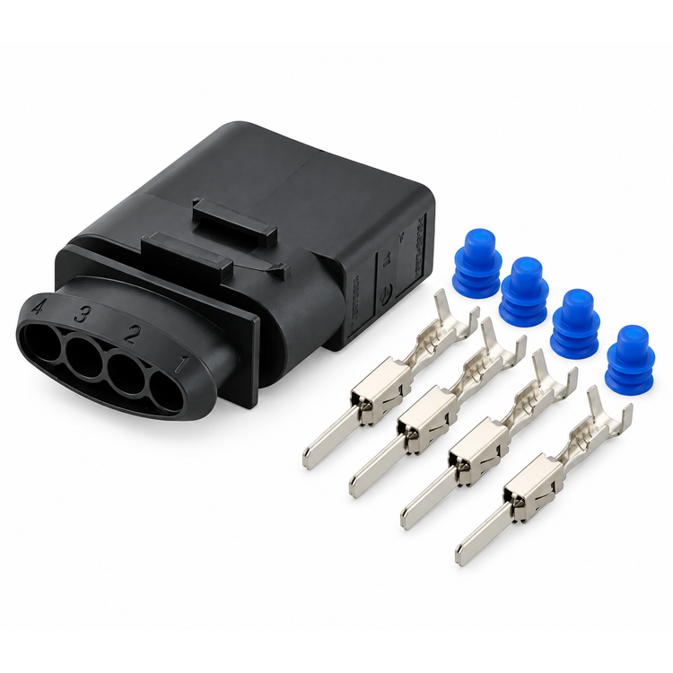 4 Pin Sealed Male JPT Connector Kit for VW AUDI VAG - 1J0973824 – X94/T33/4pinConnector – image 2
