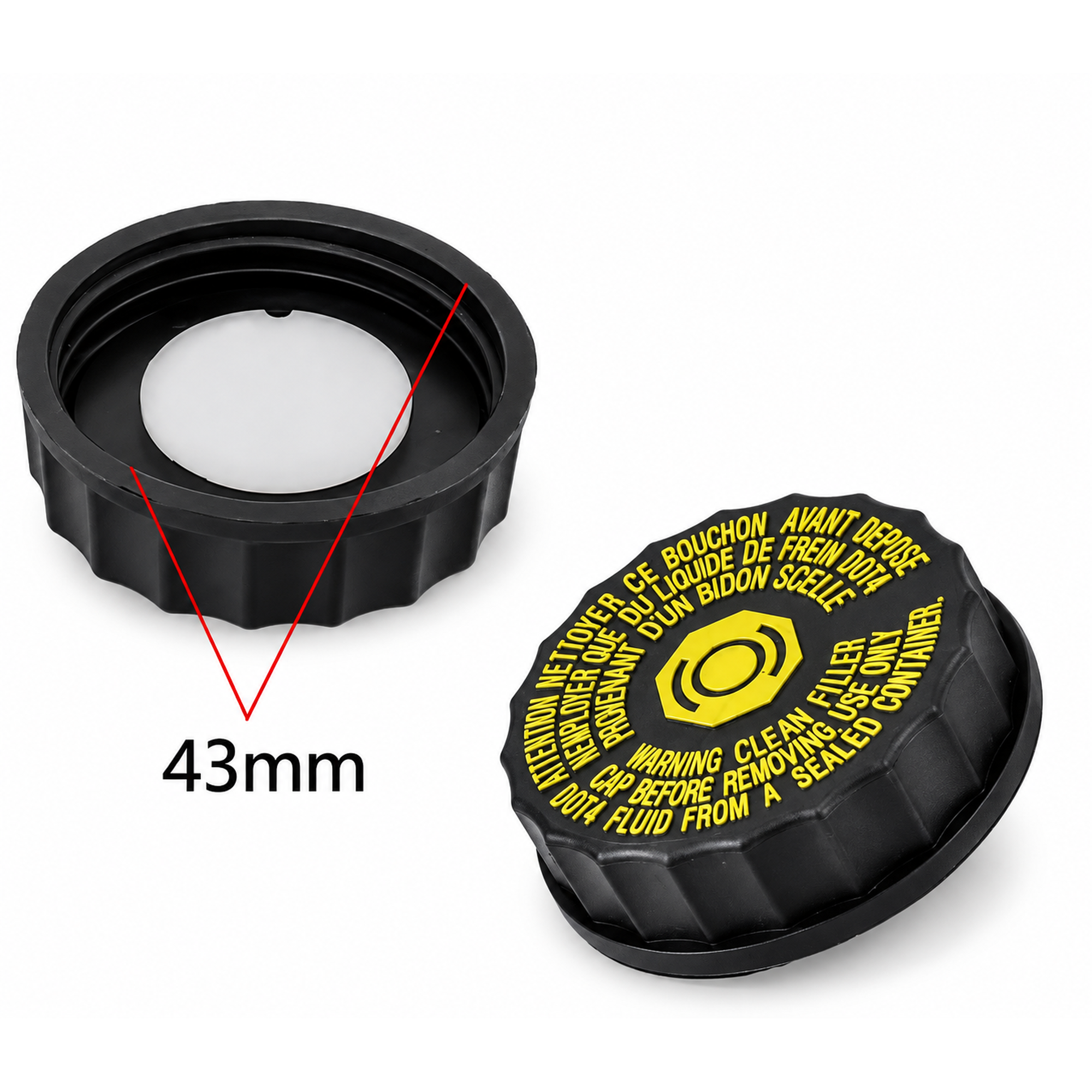Brake Fluid Reservoir Bottle Tank Cap Cover 1613328880 Fits Peugeot 206 207 307 308 408 508 C2 C5 Car Replacement Parts – X99/PNK.20o – image 5