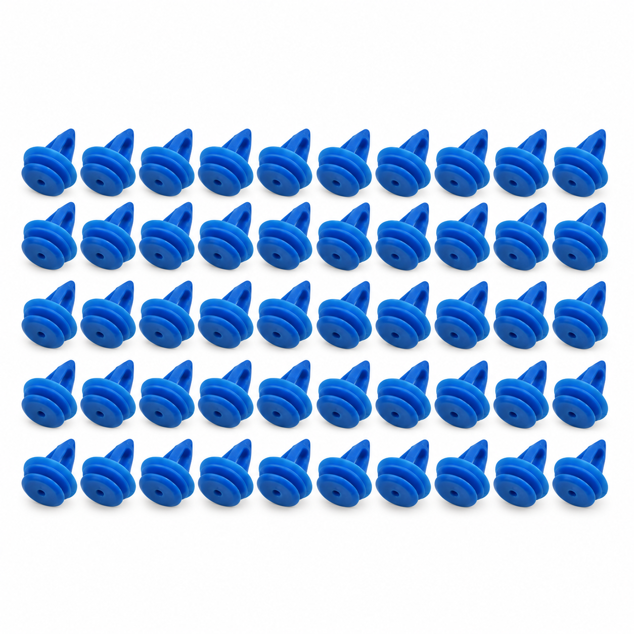 50x Blue Plastic Front Rear Wheel Arch Moulding Fasteners for Range Rover Evoque LR027255