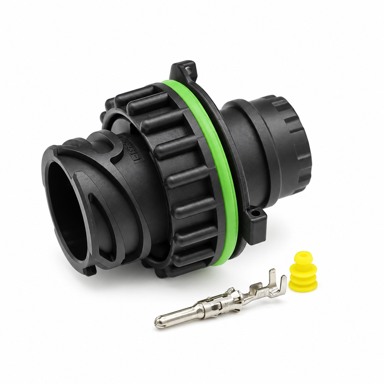 4 Pin Twist Lock Male Plug DIN Connector Kit 1-967402-1