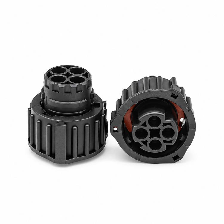 4 Pin Twist Lock Male Female Plug DIN Connector Kit 1-967402-1 1-967325-1 – Y08.R/4pinM+F – image 3