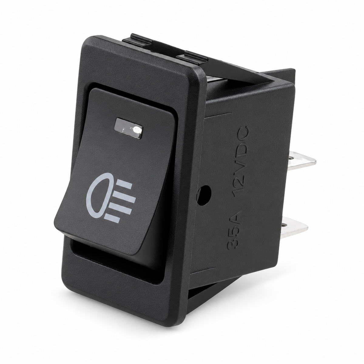 4 Pin 12V 35A Universal Car Fog Light Rocker Switch Dash Dashboard Blue LED – Y09/Rocker/M297 – image 2