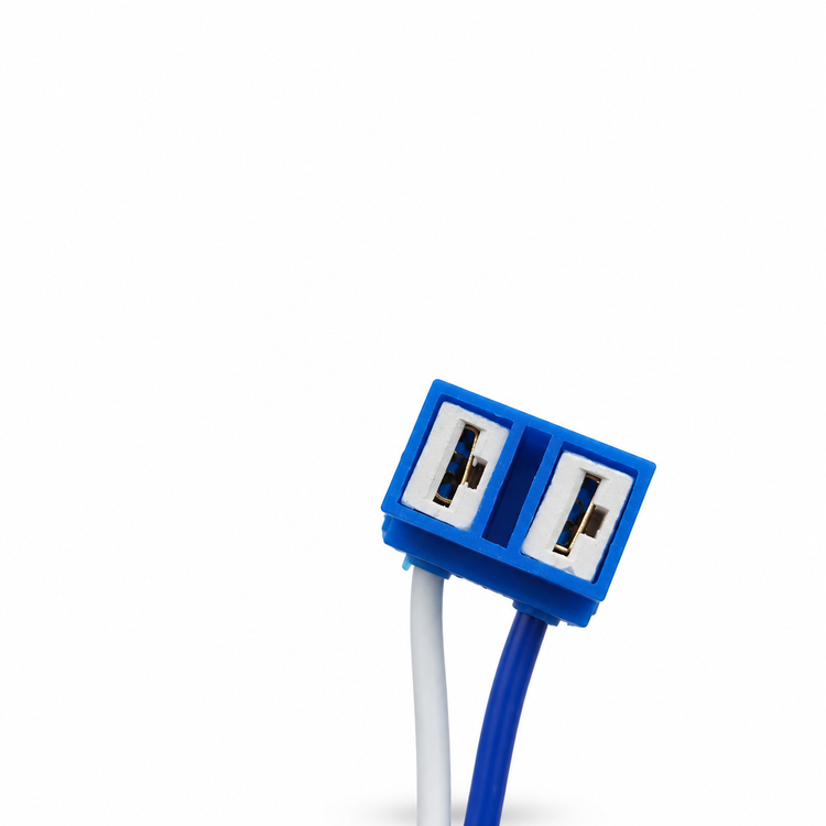 Ceramic H7 2 Pin Replacement Headlight Connector Plug with Pigtails – Y105/cable – image 4