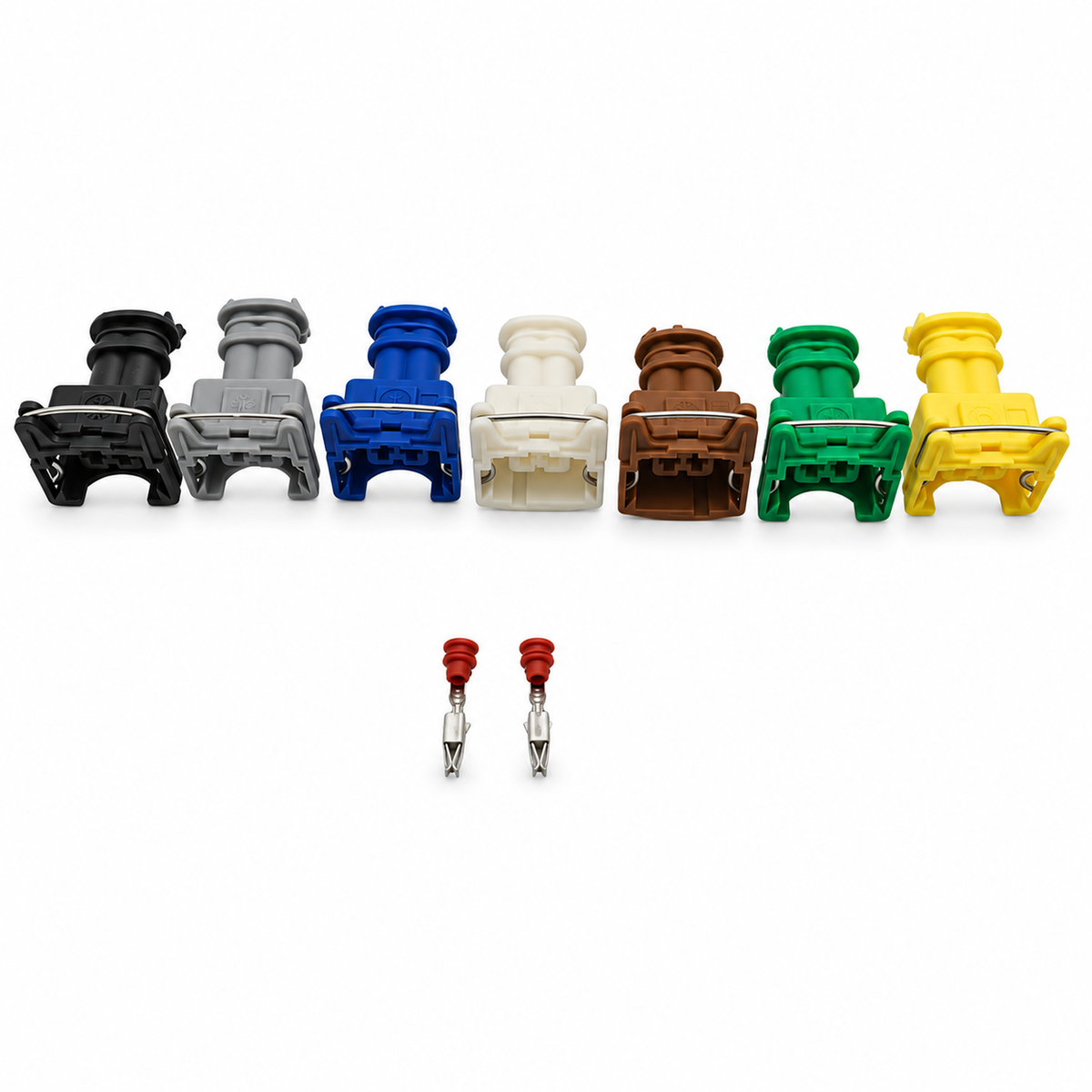 For Tyco Amp Junior Power Timer 2-Pin Fuel Injector Plug Connector Bosch EV1 – Y108-Black – image 23