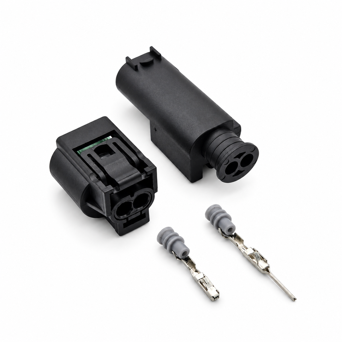 2 Pin Connectors 61138365340 / 968405-1 / 1-967644-1 for BMW MQS Cable – Y112/2pin-M+F – image 2