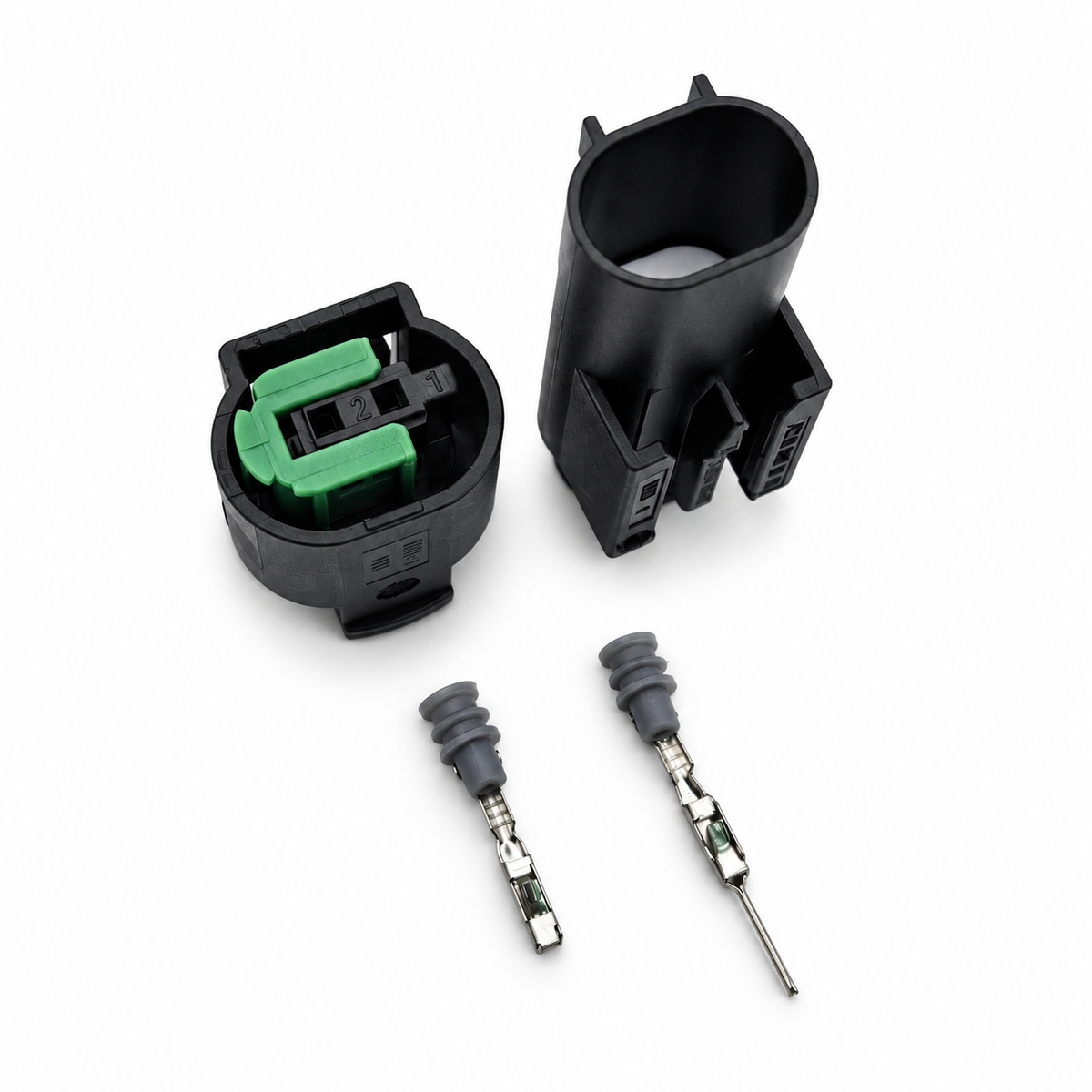 2 Pin Connectors 61138365340 / 968405-1 / 1-967644-1 for BMW MQS Cable – Y112/2pin-M+F – image 3