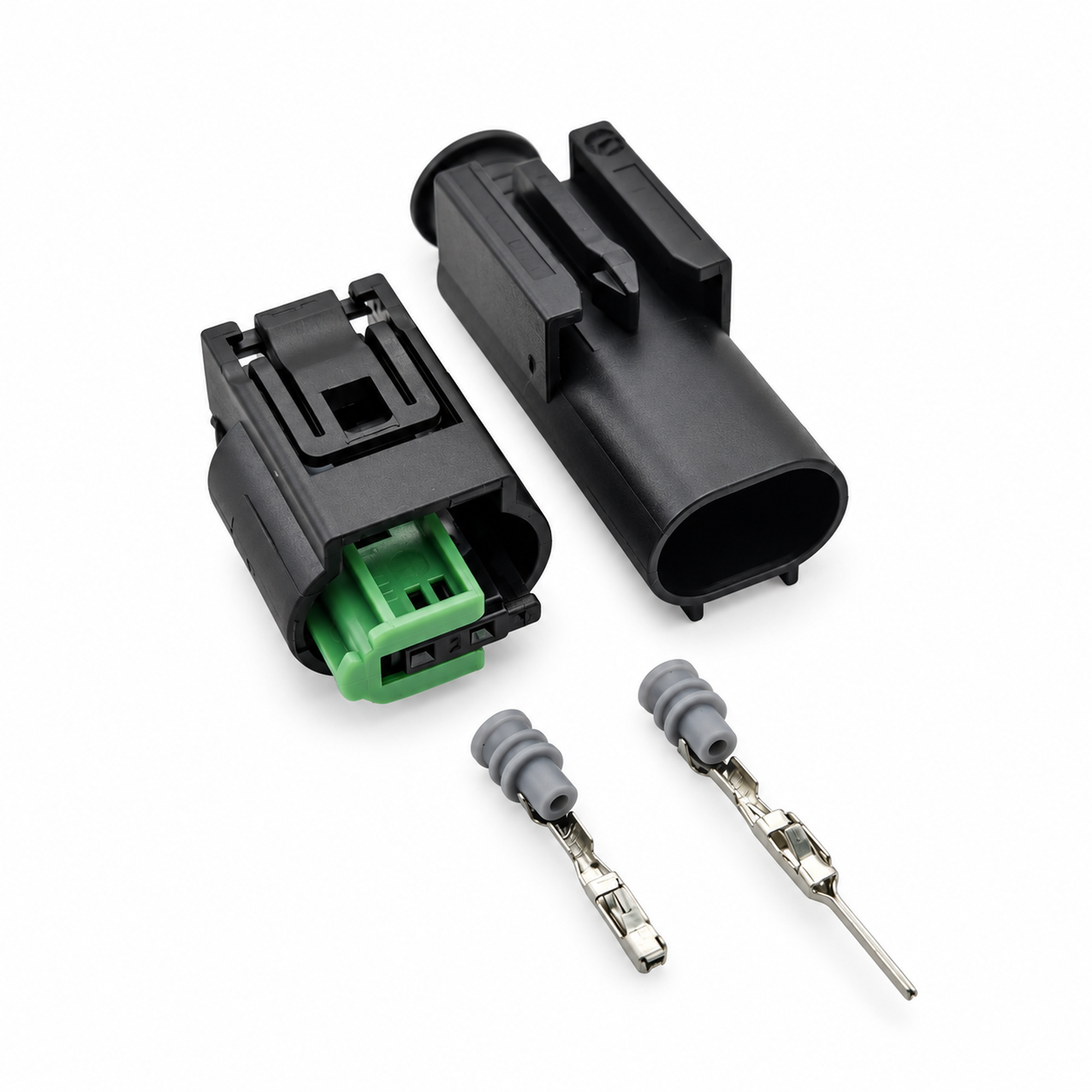 2 Pin Connectors 61138365340 / 968405-1 / 1-967644-1 for BMW MQS Cable – Y112/2pin-M+F – image 4