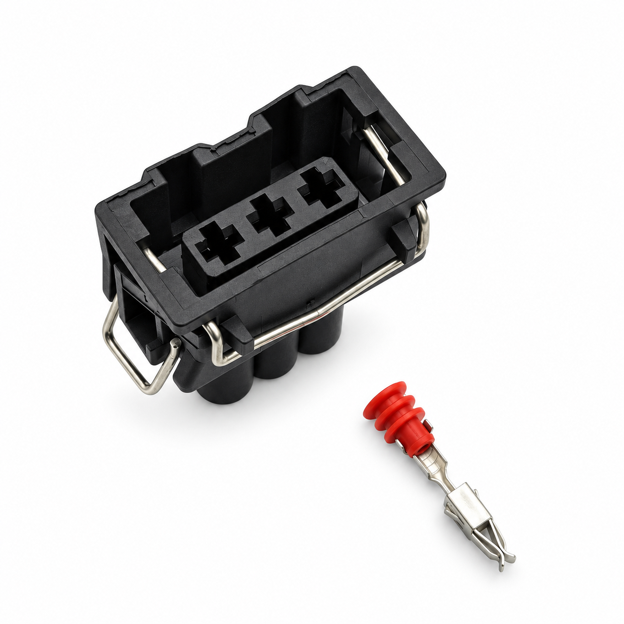 3 Pin Pin Packard Timer Female Connector Plug 2 Groove – Y115/3pin – image 2