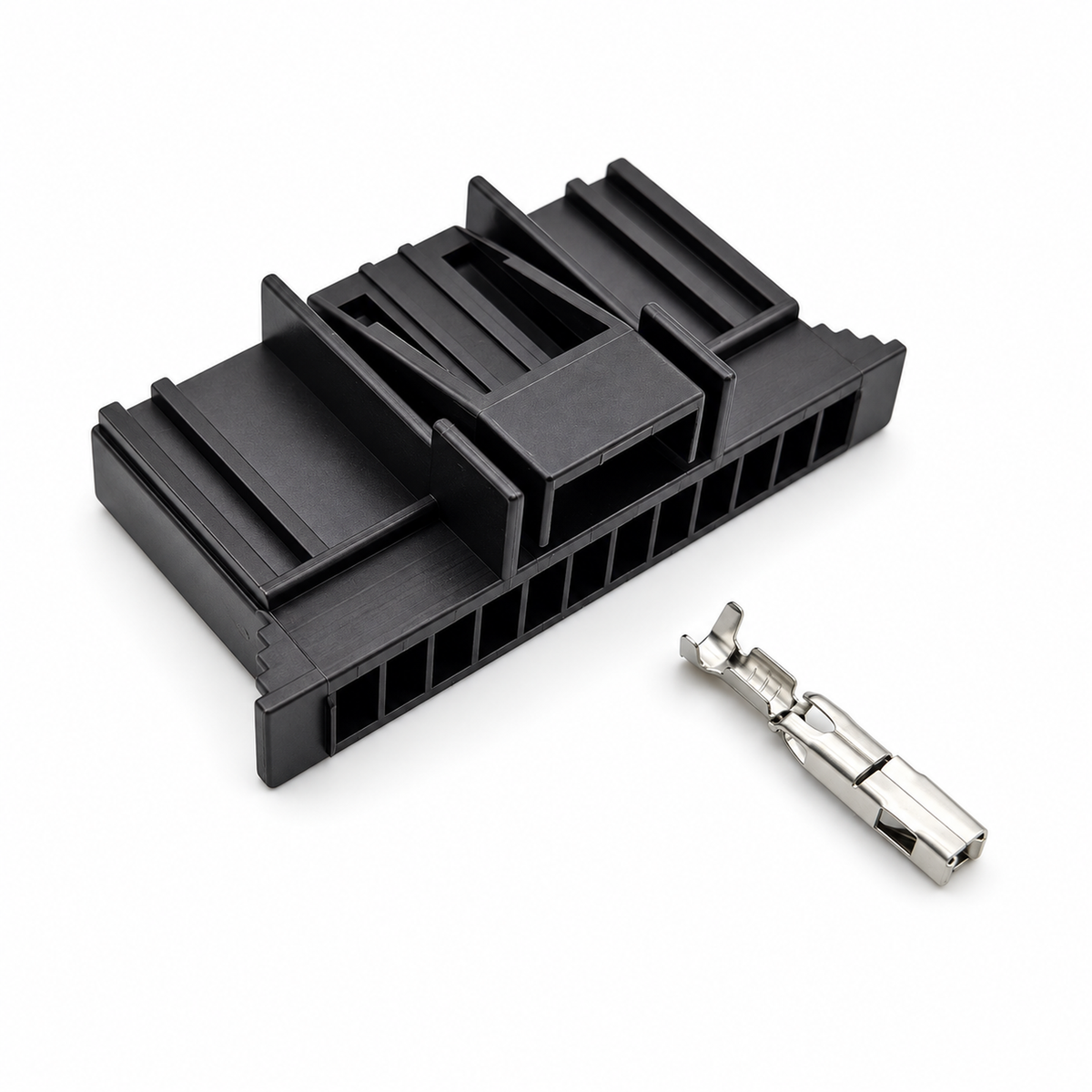 12 Pin Connector Plastic Brown Housing Plug 12p FCI Harness Connector with Terminal Pins 211 PC122S0017 – Y126/12Pin – image 2