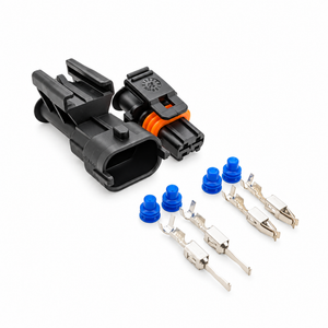 Male & Female Automotive Car Connector Plugs Pair Kit for Bosch / Yazaki 2, 3 & 4 Pin – Y142/MnF/2pin – image 2