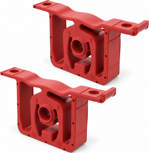 2pcs Exhaust Pipe Rubber Mount Bracket Hanger for VW Audi 1.9/2.0 TDI - 1J0253144F - Red