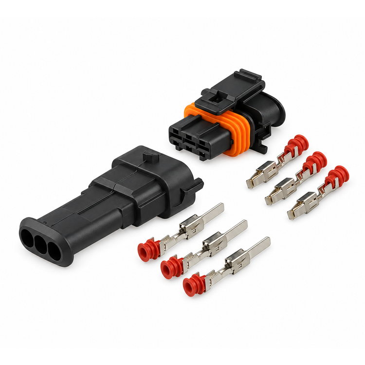 3 Pin Pin for Bosch Common Rail Diesel Injector Plug Connectors Kit Male Female 1928403110 – Y17.O/M+F3pin – image 5