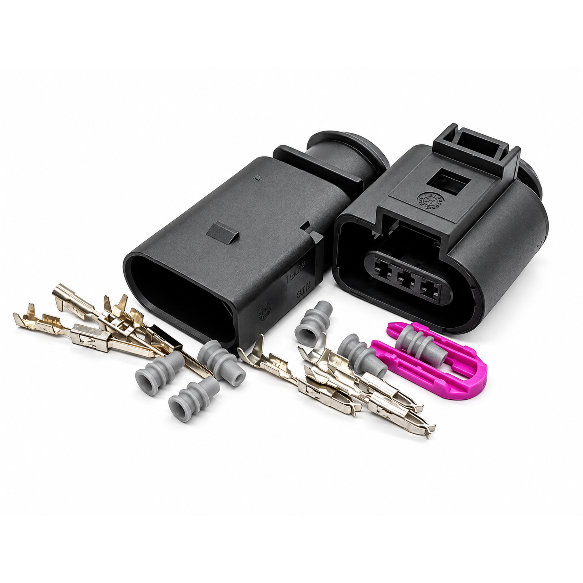 3 Pin Temp Sensor Plug Valve Connectors Set for VW 1J0973703 + 1J0973803 – Y18.B/M+F/3pin – image 6