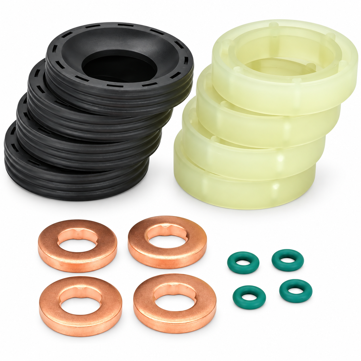 Seal Washer Oring Kit For Fuel Injector For Ford C-Max Focus Fiesta 1.6 Tdci