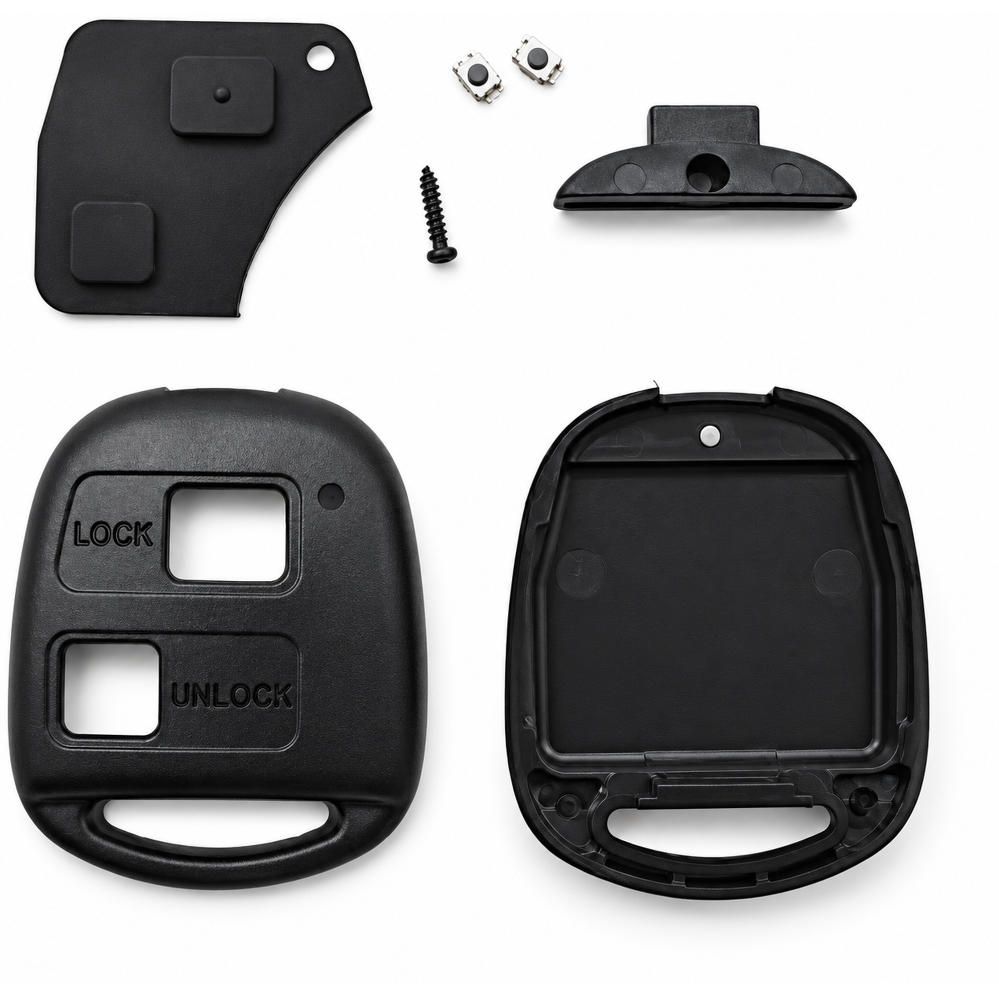 For Toyota 2 Button Key Fob Cover Replacement - Remote Car Key Case Shell Repair Kit for Avensis Yaris Corolla Camry RAV4 Echo Previa Tarago Prado – Y272/Keycase – image 3