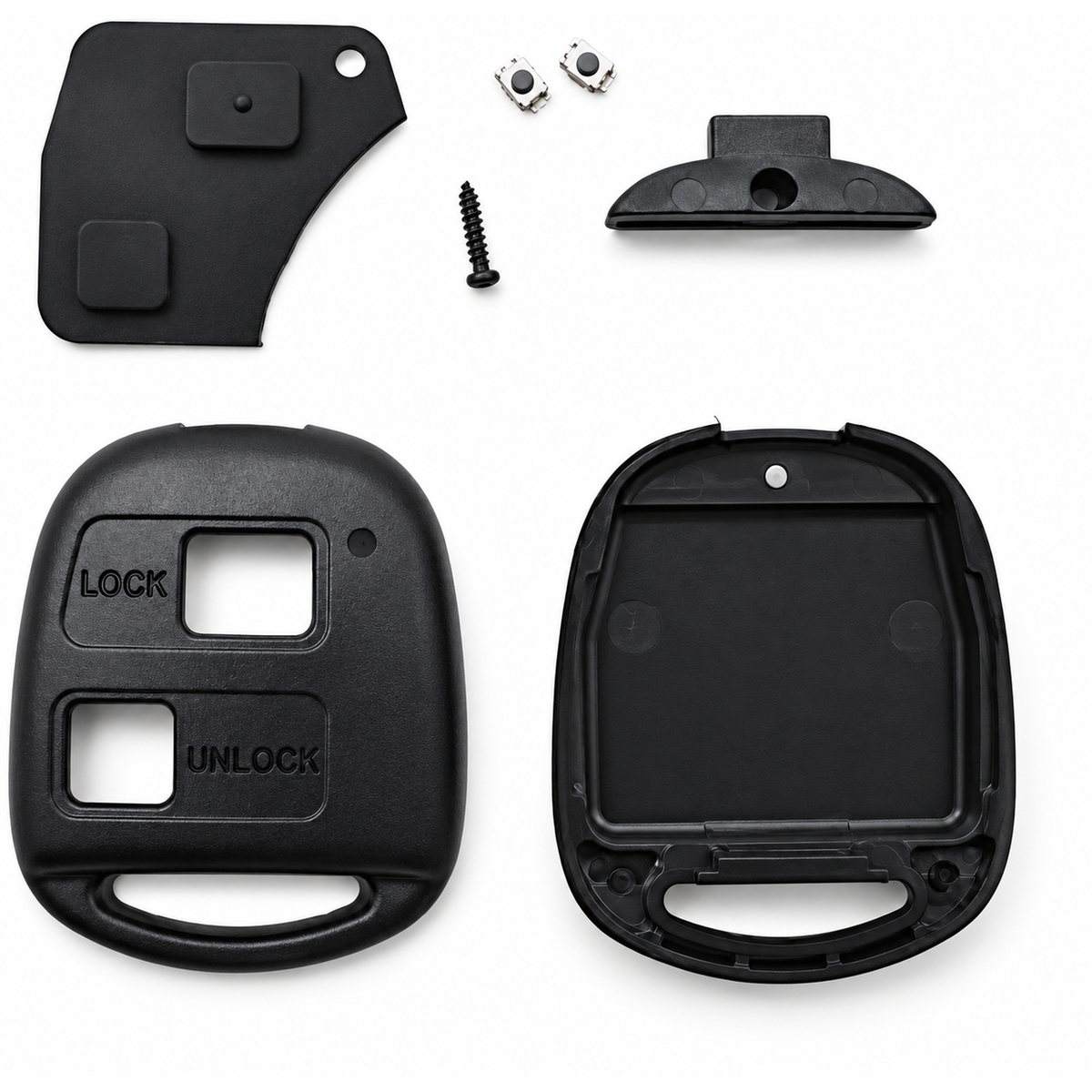 For Toyota 2 Button Key Fob Cover Replacement - Remote Car Key Case Shell Repair Kit for Avensis Yaris Corolla Camry RAV4 Echo Previa Tarago Prado – Y272/Keycase – image 3