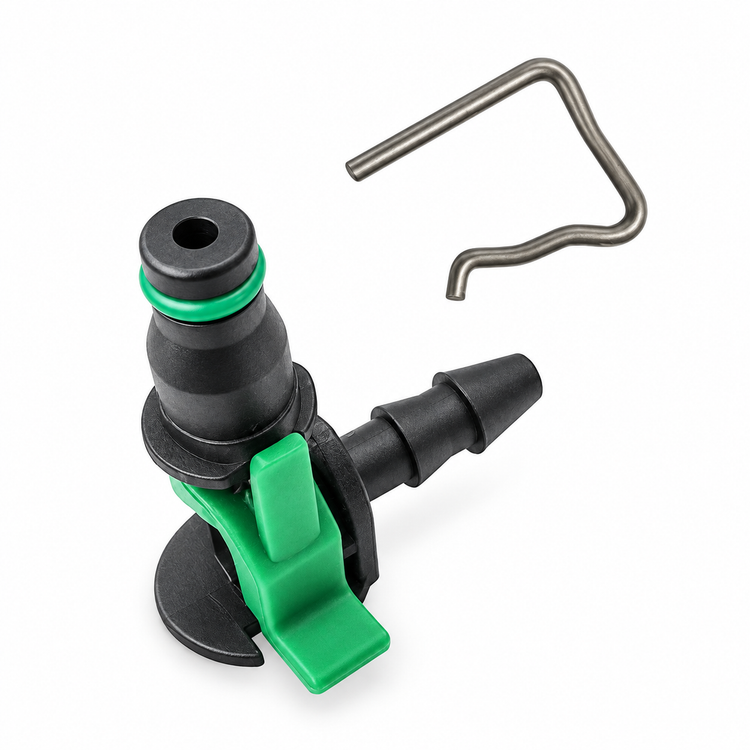 L Shape Injector Leak off Connector & Clip for Ford Ranger 2.2L / 3.2L – Y313/S15/Lshape-AND-clip – image 2