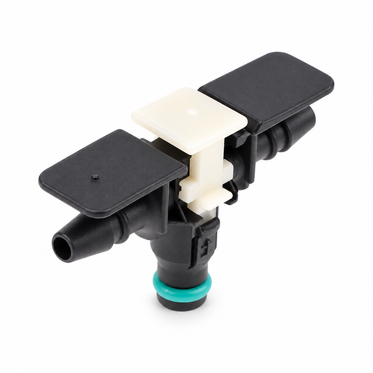 2 Way 180° Fuel Return Injector Leak Off Connector for Audi A3 2.0 TDI – Y314/H552-Tee – image 3