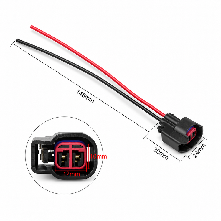 2 Pin for Ford ABS Sensor Connector Prewired Plug Repair OE: BU2Z-14S411-RA – Y315/Q99/cable – image 4
