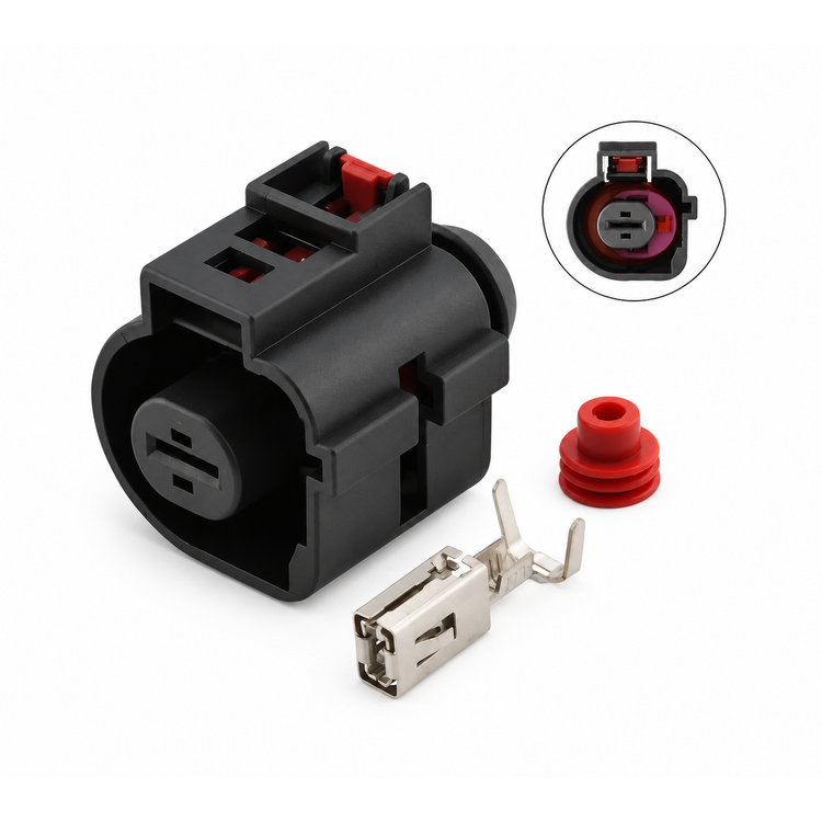 For VW AUDI VAG 1K0 973 751 1 Pin Sealed Female JPT Connector Plug Kit 1K0973751 – Y319/Q08/1pin – image 2