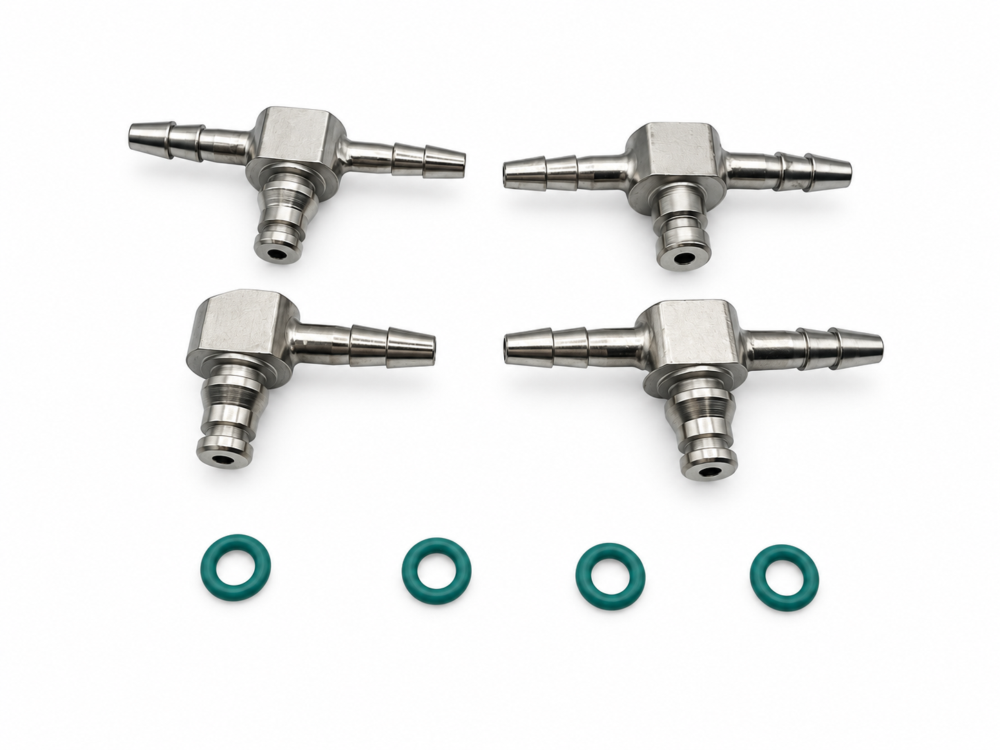 4pcs Metal Common Rail Diesel Injector Leak Off Pipe return Connectors Bosch 110 UPGRADE UPRATED