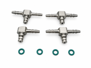 4pcs Metal Common Rail Diesel Injector Leak Off Pipe return Connectors Bosch 110 UPGRADE UPRATED