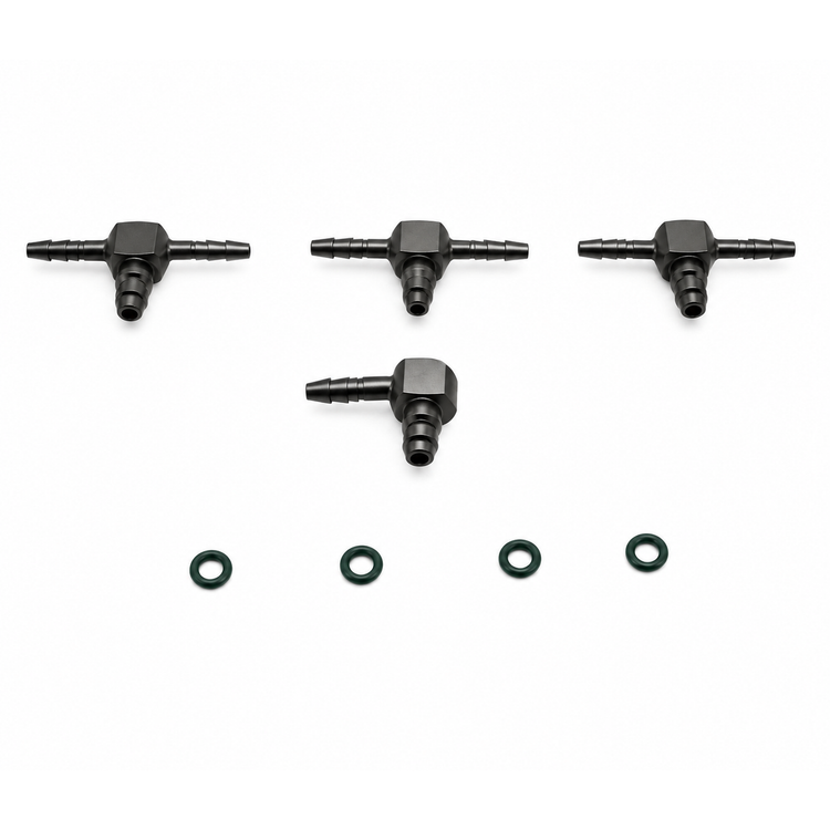 4pcs Metal Common Rail Diesel Injector Leak Off Pipe return Connectors Bosch 110 UPGRADE UPRATED – Y321/M03/BMTL/set – image 2