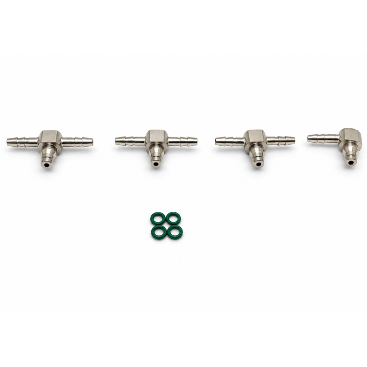 4pcs Metal Common Rail Diesel Injector Leak Off Pipe return Connectors Bosch 110 UPGRADE UPRATED – Y321/M03/BMTL/set – image 6