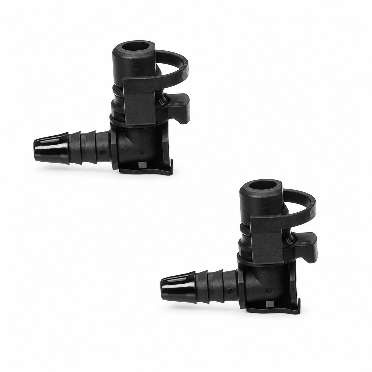 2pcs Throttle Body Heater Pipe Hose Connectors for Vauxhall Mokka 1.4 Chevrolet Cruze 55354565 36.5 x 30.1mm Black