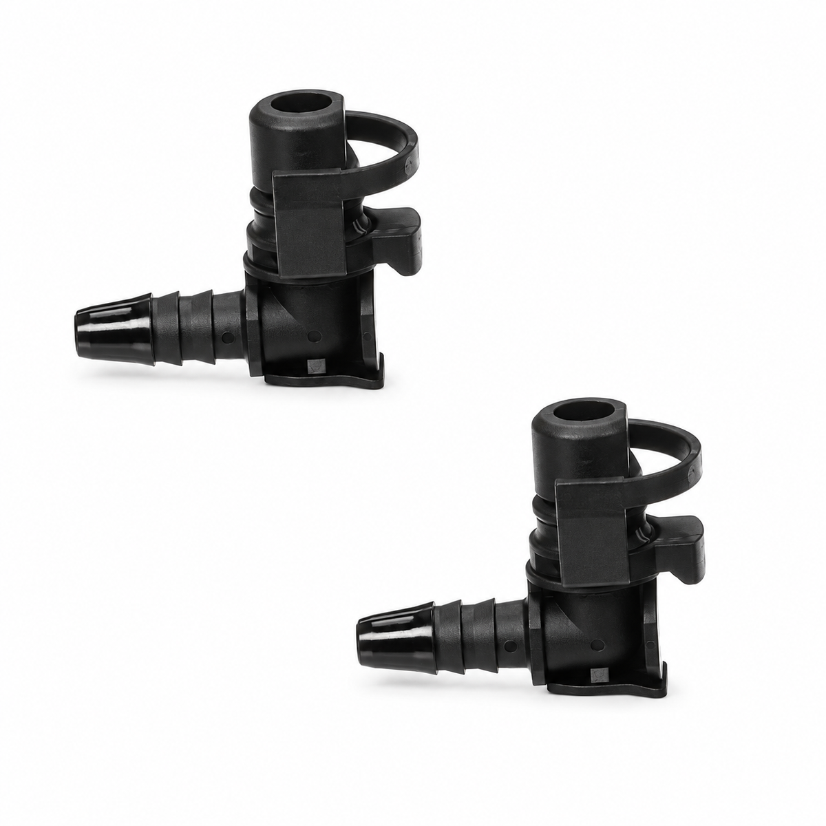 2pcs Throttle Body Heater Pipe Hose Connectors for Vauxhall Mokka 1.4 Chevrolet Cruze 55354565 36.5 x 30.1mm Black