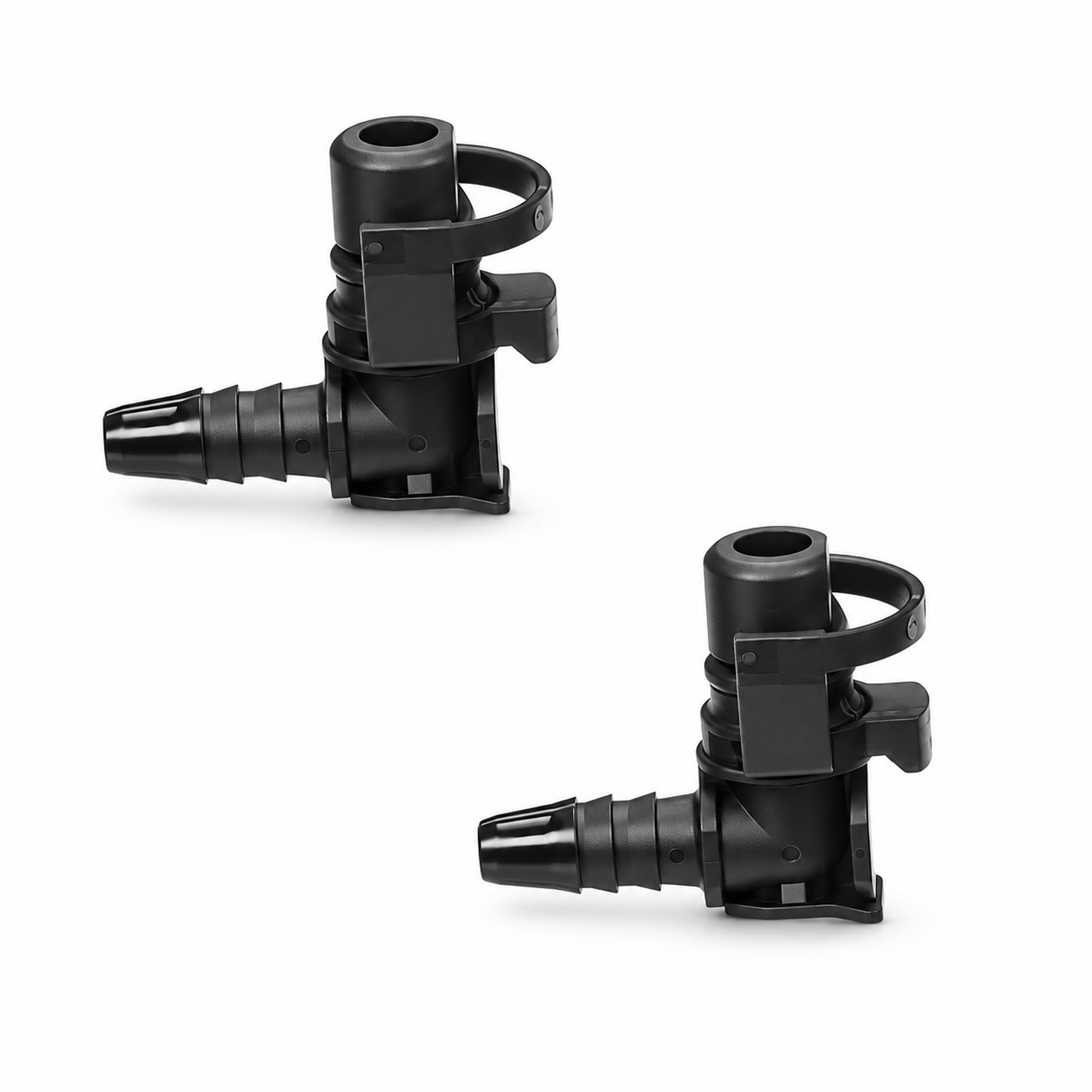 2pcs Throttle Body Heater Pipe Hose Connectors for Vauxhall Mokka 1.4 Chevrolet Cruze 55354565 36.5 x 30.1mm Black – Y329/KAZ/2pcs/B134/Lshape – image 2