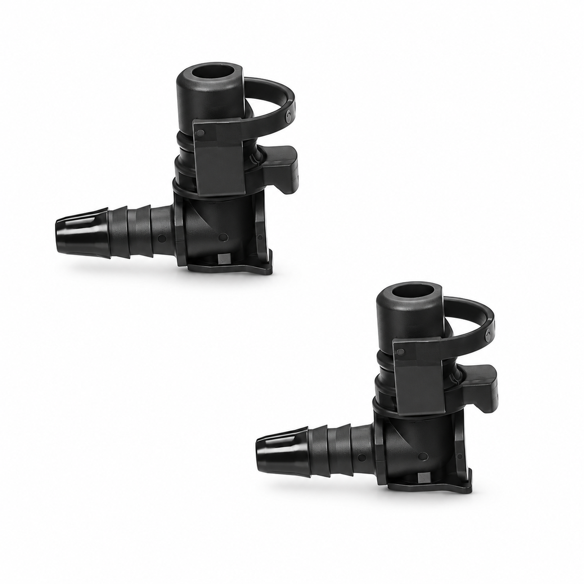 2pcs Throttle Body Heater Pipe Hose Connectors for Vauxhall Mokka 1.4 Chevrolet Cruze 55354565 36.5 x 30.1mm Black – Y329/KAZ/2pcs/B134/Lshape – image 2