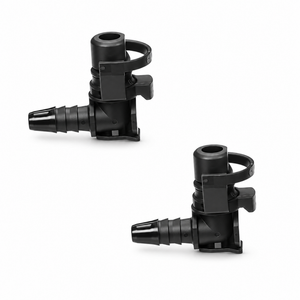 2pcs Throttle Body Heater Pipe Hose Connectors for Vauxhall Mokka 1.4 Chevrolet Cruze 55354565 36.5 x 30.1mm Black – Y329/KAZ/2pcs/B134/Lshape – image 2