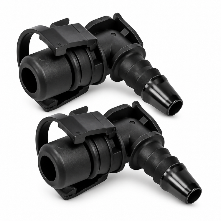 2pcs Petrol Water Housing Hose Pipe Connector 55354565 for Vauxhall Mokka 1.4 – Y329/KAZ/2pcs/B134/Lshape – image 4